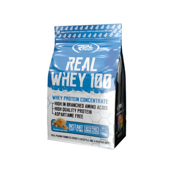 Real Pharm Real Whey 100 700g Białko Koncentrat WPC Smak: Karmel