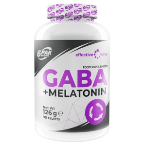 6PAK GABA + Melatonina 90tab. Lepszy Sen