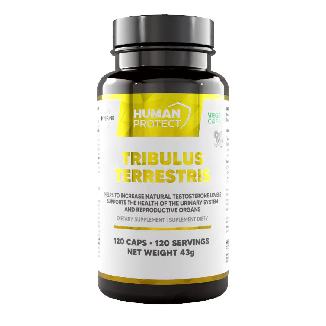 Human Protect Tribulus Terrestris 98% 120vkaps. Buzdyganek Ziemny Booster Testosteronu