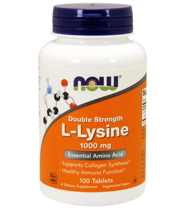 NOW Foods L-Lysine 1000mg 100tabs. Lizyna
