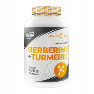 6PAK Berberine + Turmeric 90tab. Berberyna Kurkuma