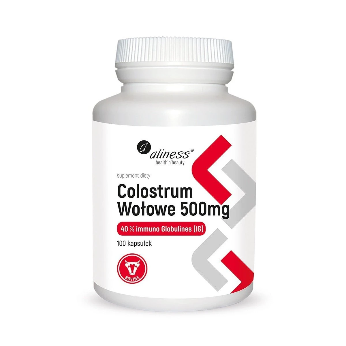 Aliness Colostrum Wołowe 500mg 100kaps.