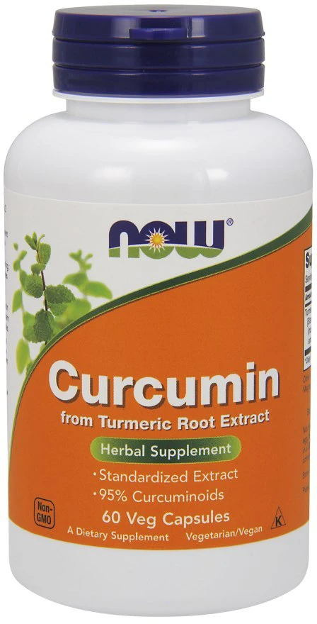 NOW Foods Turmeric Curcumin 60vcaps. Kurkumina Kurkuma Turmerik Antyoksydant