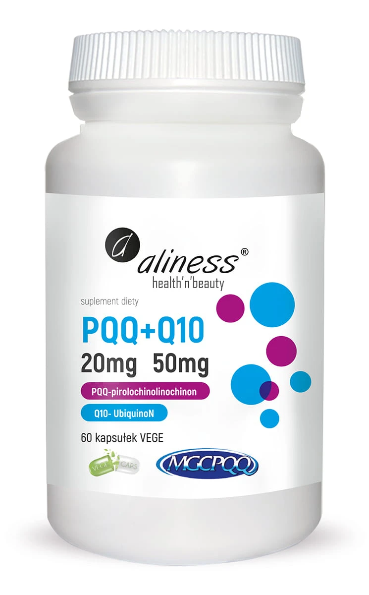 Aliness PQQ + Q10 20mg + 50mg 60vkaps.