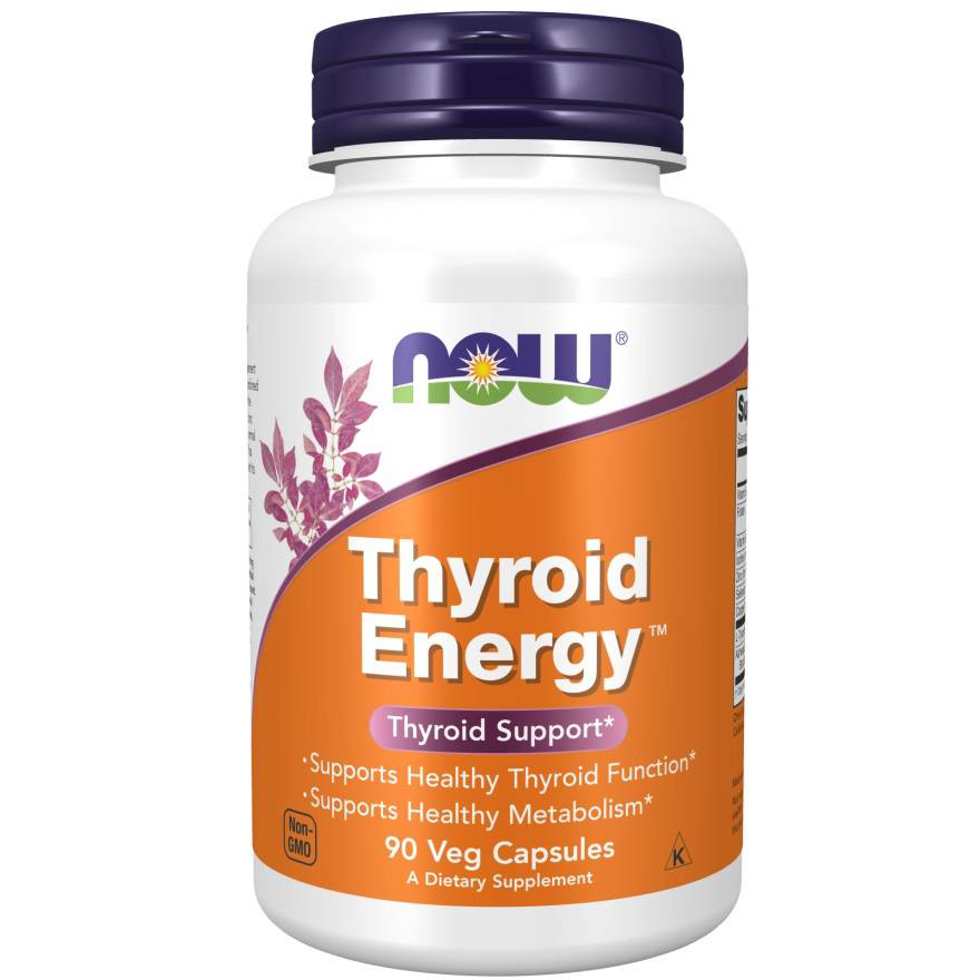 NOW Thyroid Energy - 90vcaps. Jod Tarczyca