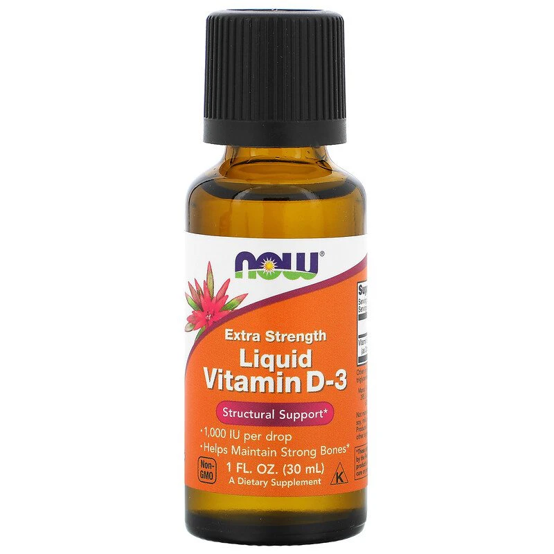 NOW Foods Vitamin D-3 1000 Liquid - 30ml