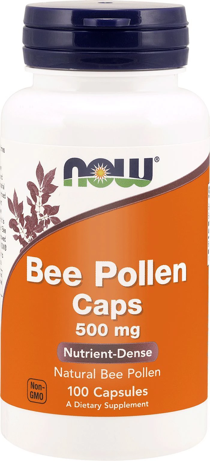 NOW Foods Bee Pollen 500mg 100kaps. Pyłek Pszczeli
