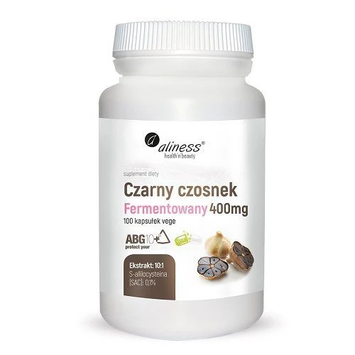 Aliness Czarny Czosnek Fermentowany 400mg 100vkaps.