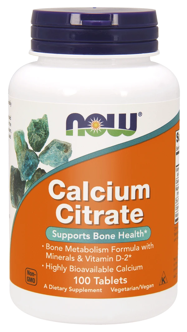 NOW Foods Calcium Citrate 100tabs. Wapń