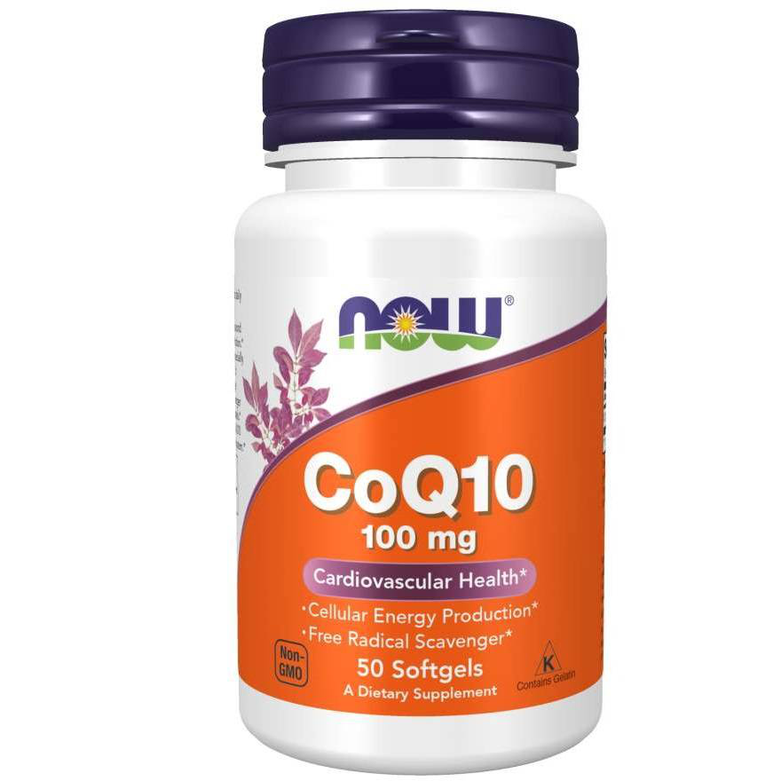NOW Foods CoQ10 100mg 50softgels. Koenzym Q10