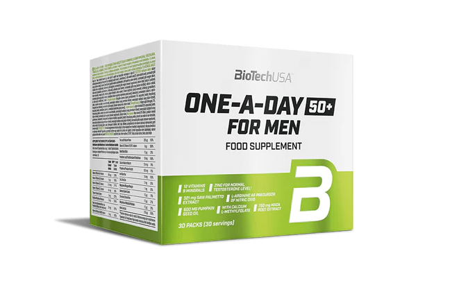 BioTech One A Day 50+ For Men 30sasz. Kompleks Witamin i Minerałów