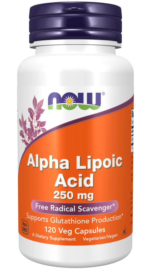 NOW Foods Alpha Lipoic Acid 250mg - 120vcaps. Antyoksydant