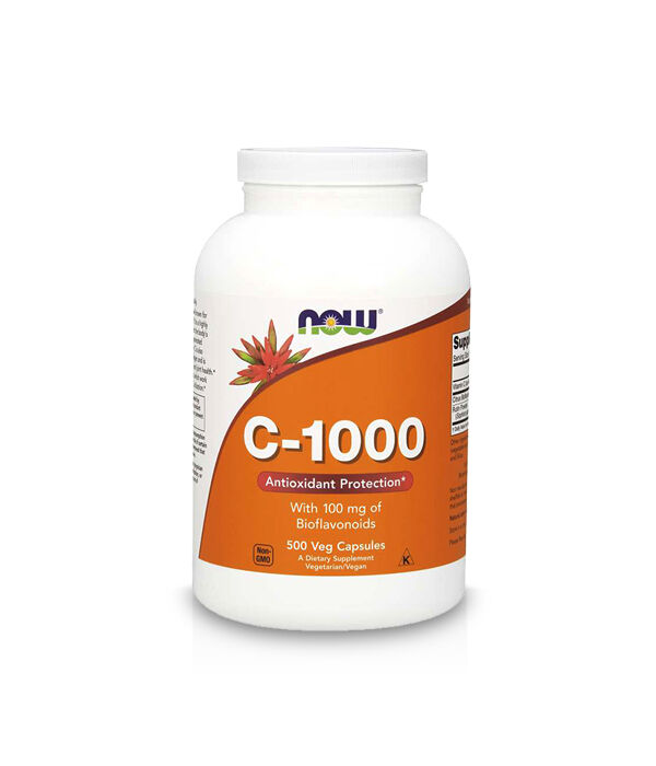 NOW Vitamin C-1000 with Bioflavonoids 500vkaps. Witamina C