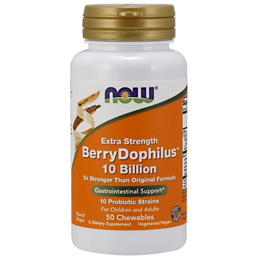 Now Foods Berrydophilus 10mld 50chewables. Probiotyk