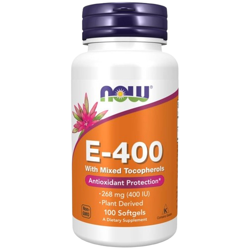 NOW E 400 d alpha with Mixed Tocopherols 100softgels Tokoferole Witamina E