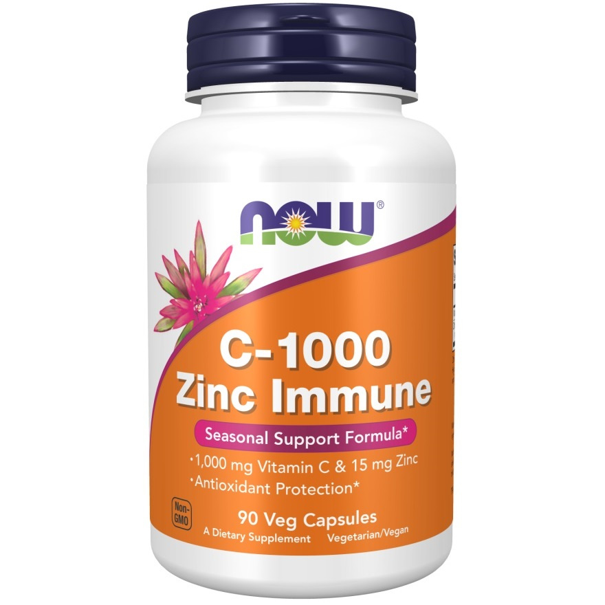 NOW Vitamin C-1000 Zinc Immune - 90vcaps.