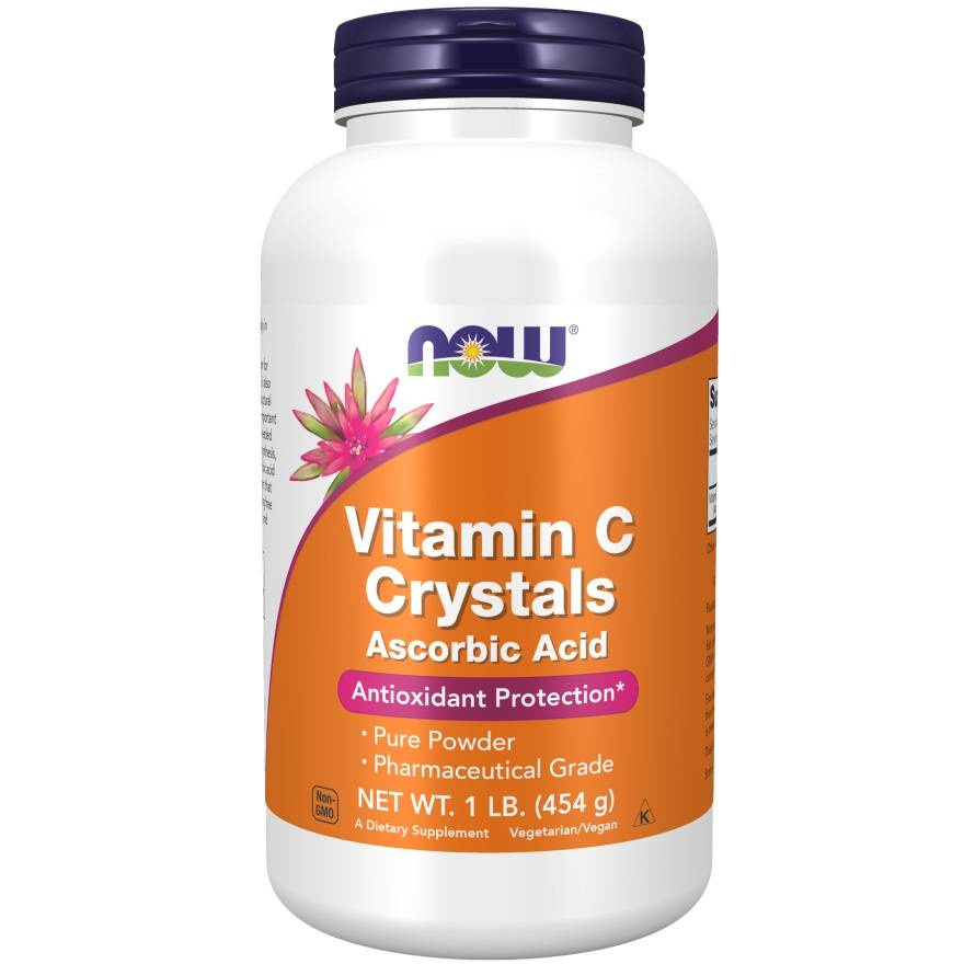 NOW Vitamin C Crystals Powder - 454g Witamina C