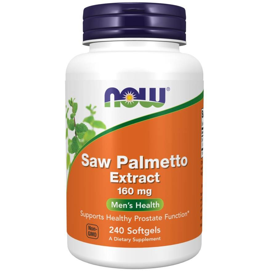 NOW Saw Palmetto Extract 160mg - 240softgels Palma sabałowa