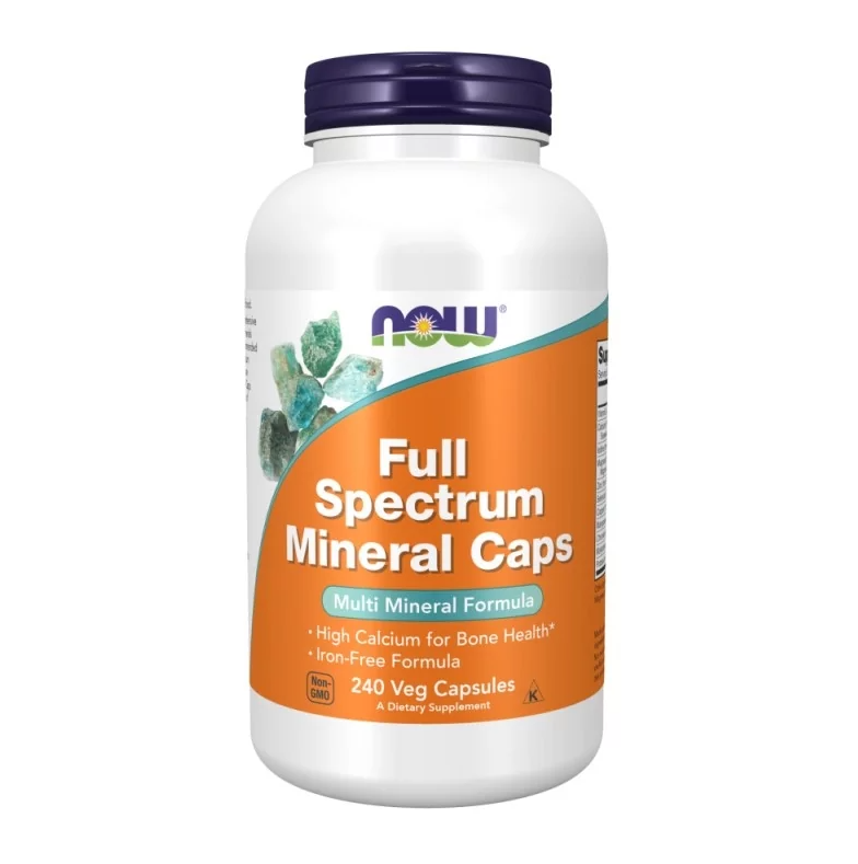 NOW Full Spectrum Minerals Iron Free - 240vcaps. Kompleks Minerałów