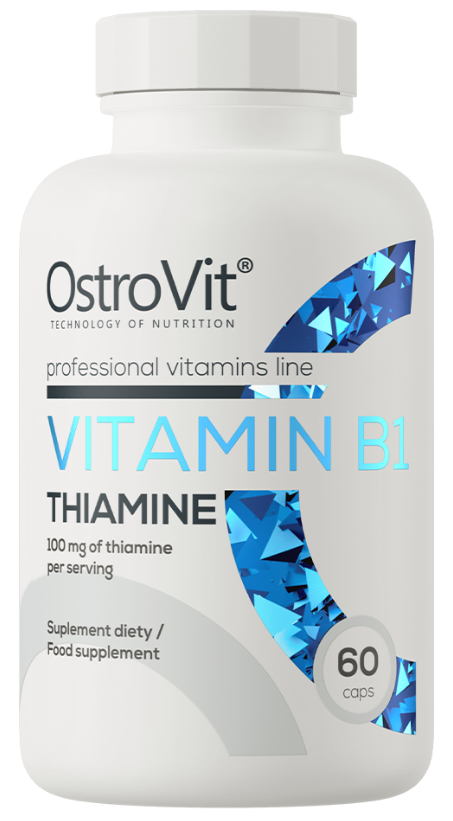 OstroVit Vitamin B1 Thiamine 60kaps. Witamina B1 Tiamina