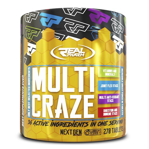 Real Pharm Multi Craze 270tab. Kompleks witamin i minerałów