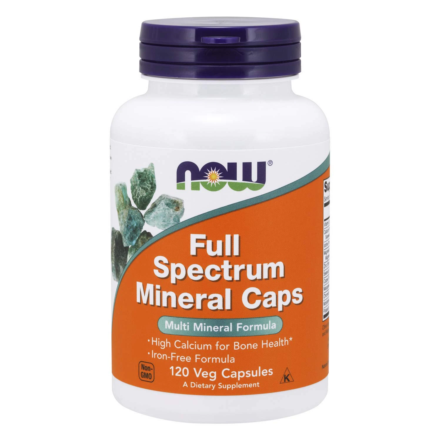 NOW Foods Full Spectrum Minerals 120vkaps. Witaminy Minerały Mu