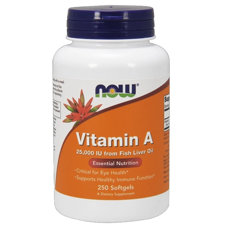 NOW Vitamin A 25000IU - 250softgels.