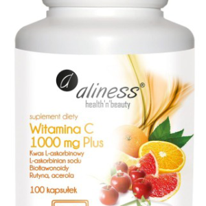Aliness Witamina C 1000mg Plus 100vkaps. Witamina-C Rutyna
