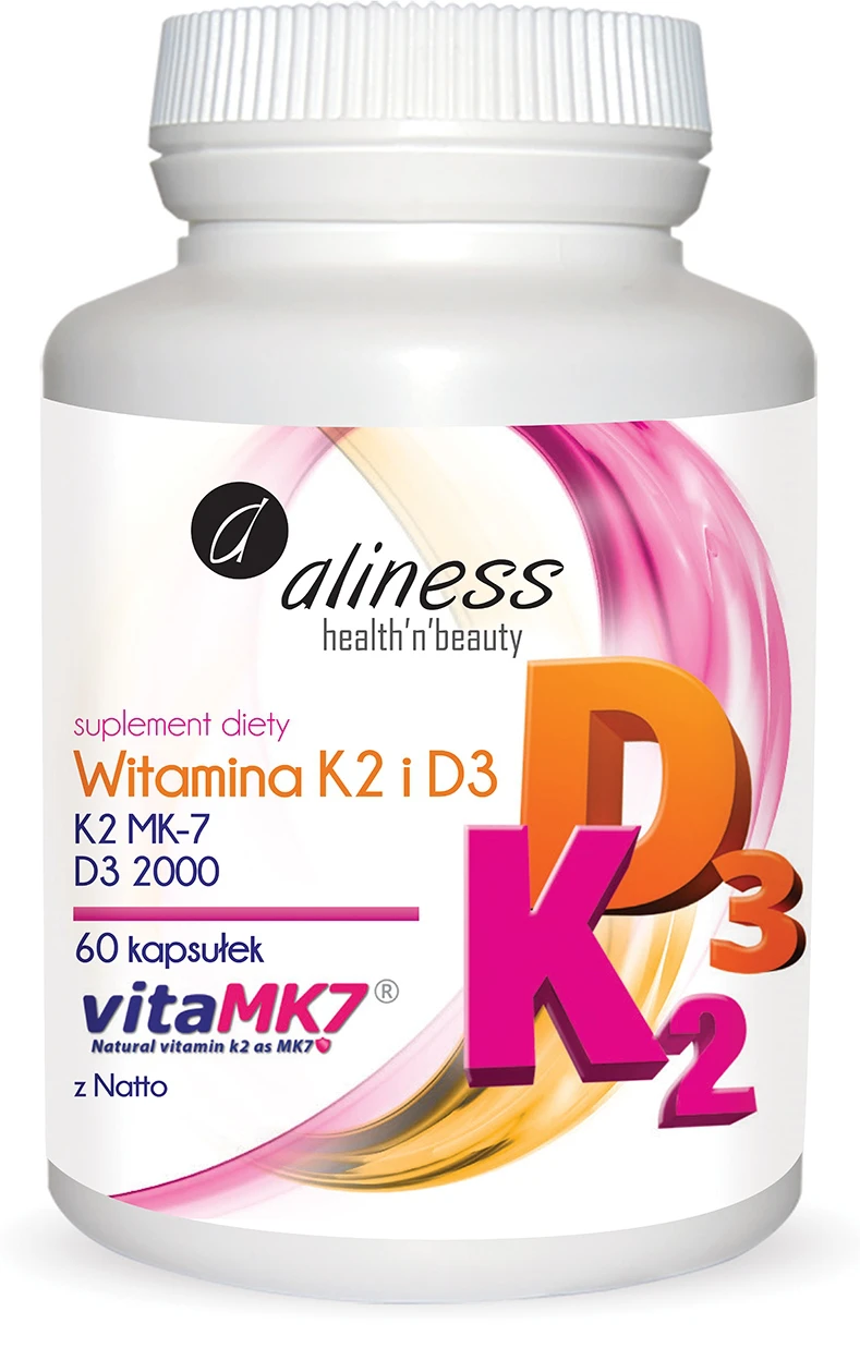 Aliness Witamina K2 i D3 100mcg 60kaps.