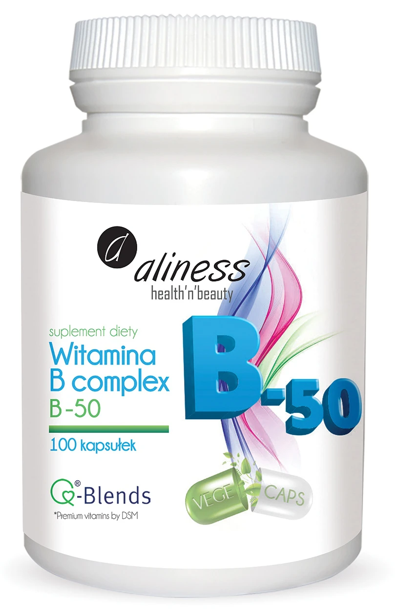 Aliness Witamina B50 100vkaps. Kompleks Witamin B Witamina B