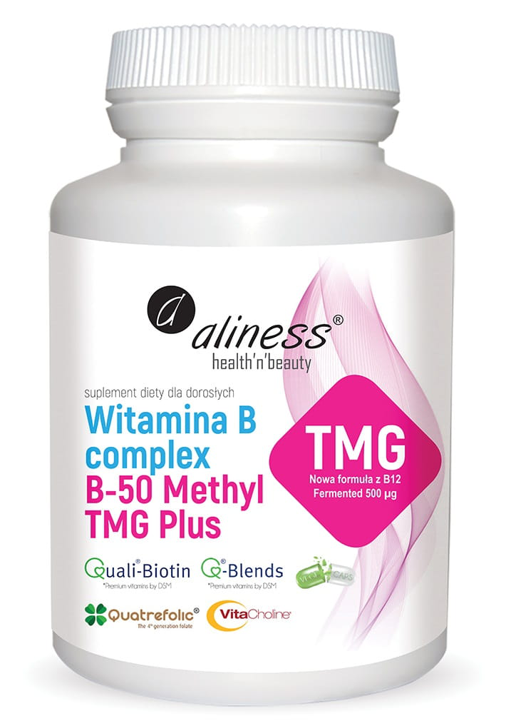 Aliness Witamina B50 Methyl TMG Plus 100vkaps. Witaminy B Witaminy-B