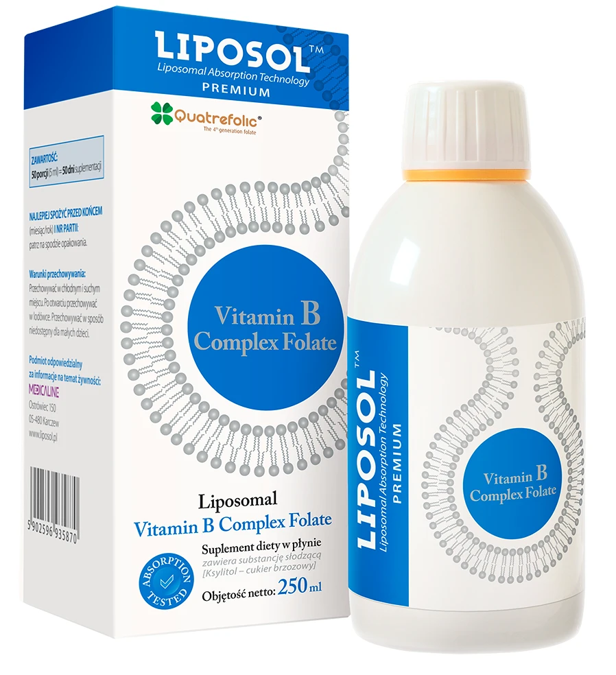 Aliness Liposol Liposomalna Witamina B-Complex 250ml Witaminy z grupy B