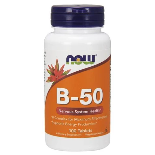 NOW Foods B-50 100tab. Witamina B B50 B 50