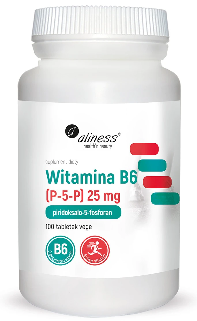 Aliness Witamina B6 ( P-5-P) 25mg 100vtab.