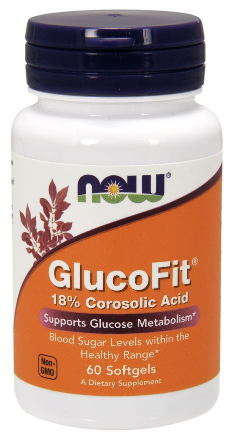 NOW Foods GlucoFit 60softgels. Kontrola Apetytu Insulina