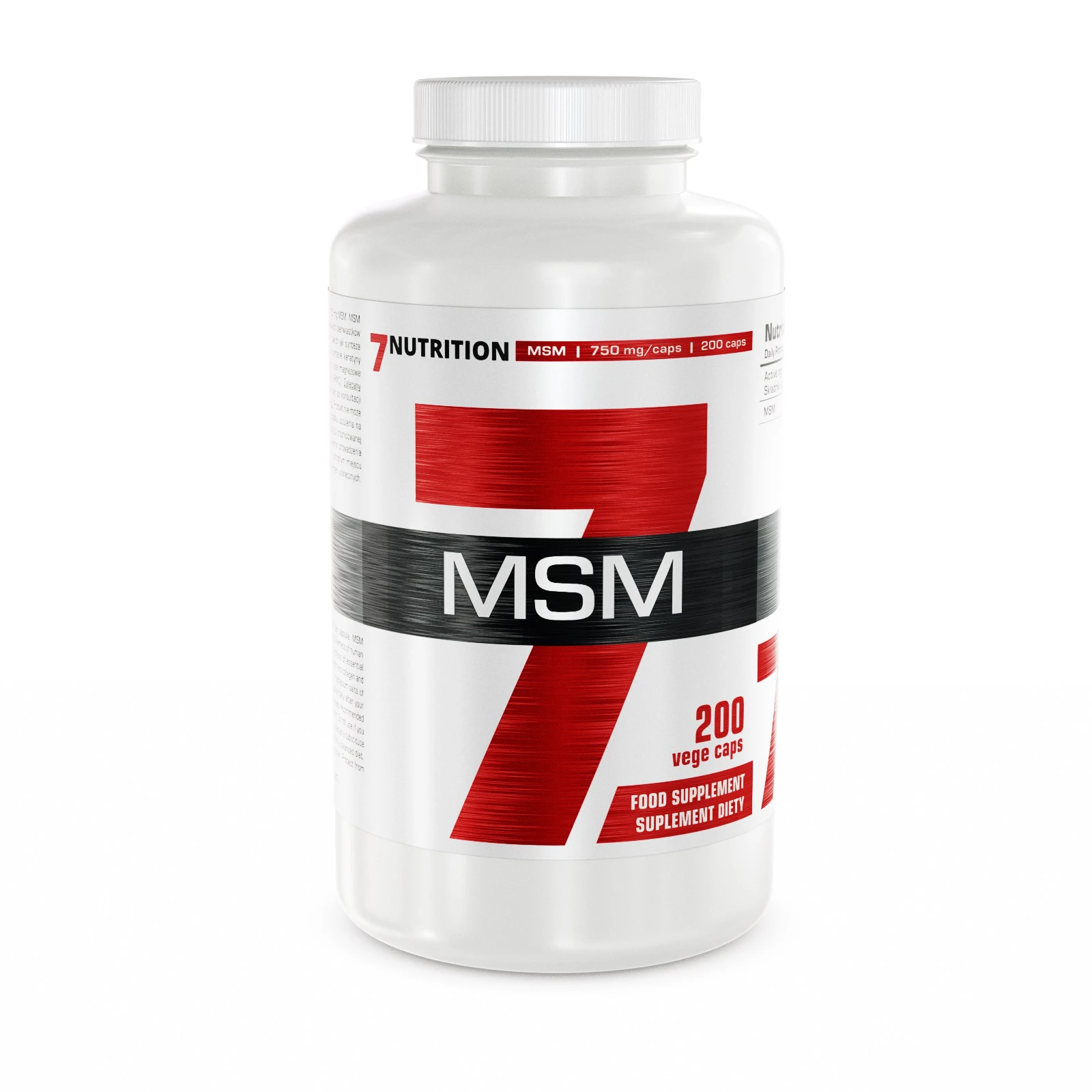 7Nutrition MSM 750mg 200kaps. Suplement na stawy