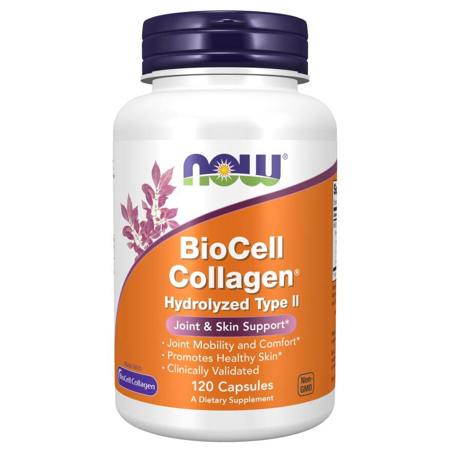 Now Foods BioCell Collagen Hydrolyzed Type II 120kaps. Hydrolizowany Kolagen Typu II