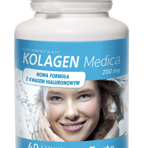 Aliness Kolagen Medica 200mg Forte 60kaps. Kwas hialuronowy Stawy Kości