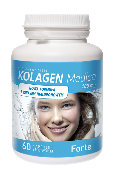 Aliness Kolagen Medica 200mg Forte 60kaps. Kwas hialuronowy Stawy Kości