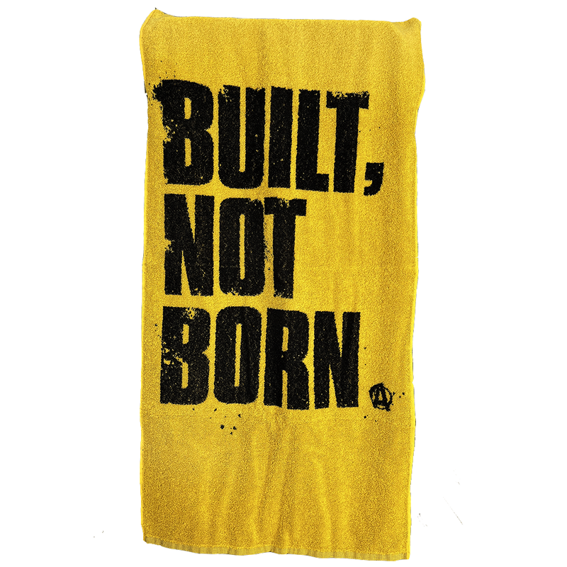 Universal Animal GYM Towel Built, Not Born 50x100cm Ręcznik Siłownia