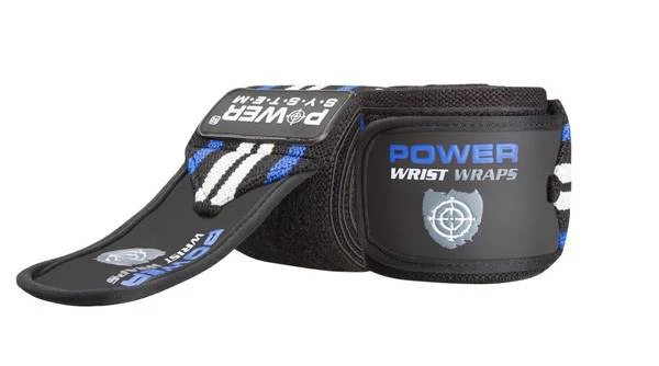 Power System Taśma Wrist Wraps Nadgarstek - Blue