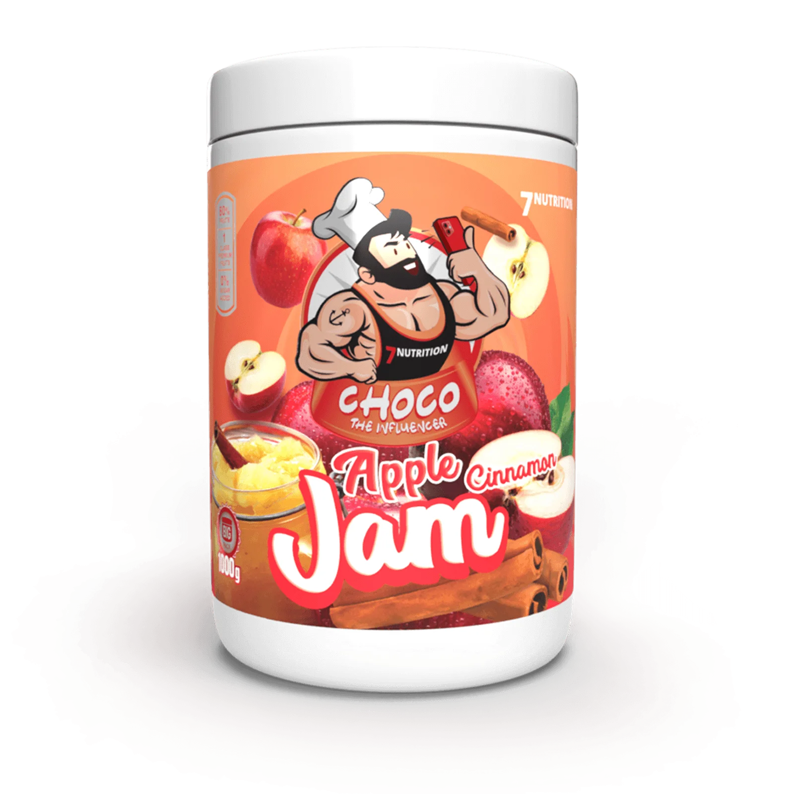 7Nutrition JAM Apple Cinnamon 1000g Frużelina Dżem Jabłko