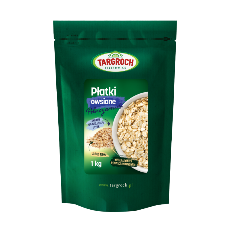 Targroch Płatki Owsiane Pełnoziarniste - 1kg