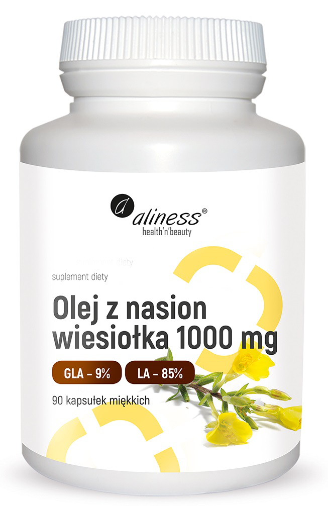 Aliness Olej z Nasion Wiesiołka 1000mg 90kaps.