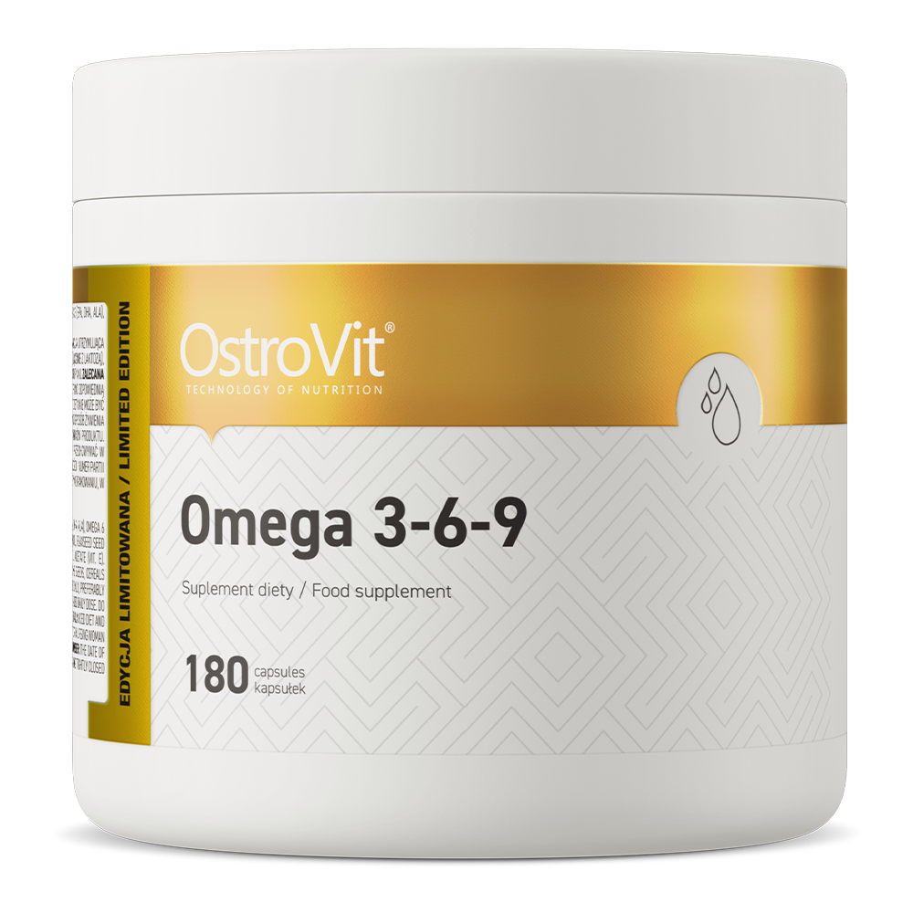 OstroVit Omega 3-6-9 180kaps. Kwasy Tłuszczowe EPA DHA ALA