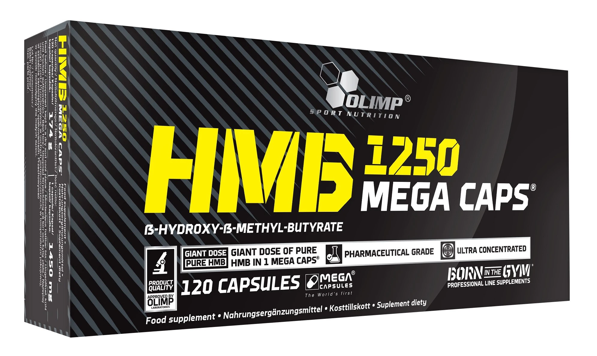 Olimp HMB Mega Caps 120kaps. Aminokwasy, Regeneracja, Masa mięśniowa