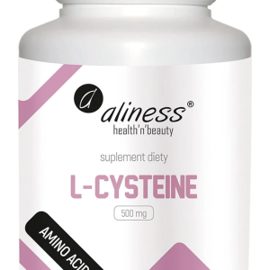 Aliness L-Cysteine 500mg 100vkaps. Antyoksydant Odporność Wątroba