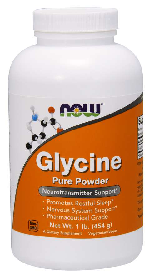 NOW Foods Glycine Pure Powder 454g Glicyna Aminokwasy