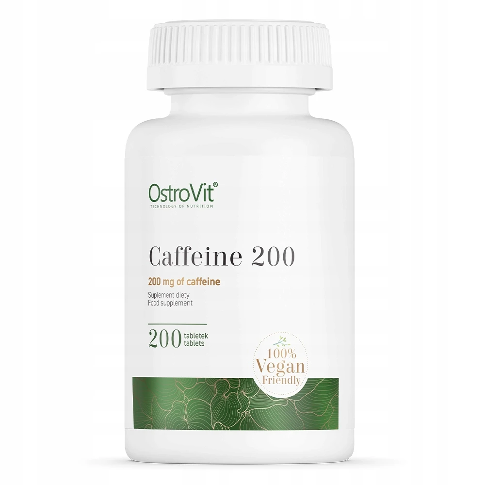 OstroVit Caffeine 200mg 200tab. Kofeina Pobudzenie