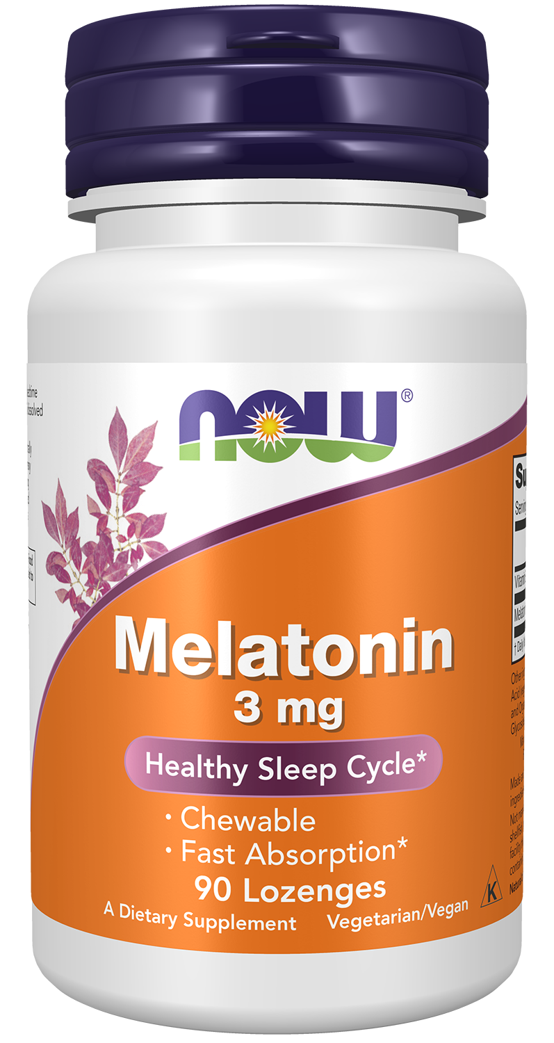 NOW Melatonin 3mg - 90lozenges.
